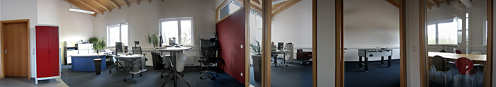 Das neu eingerichtete Büro in Crailsheim; Bild größerklickbar